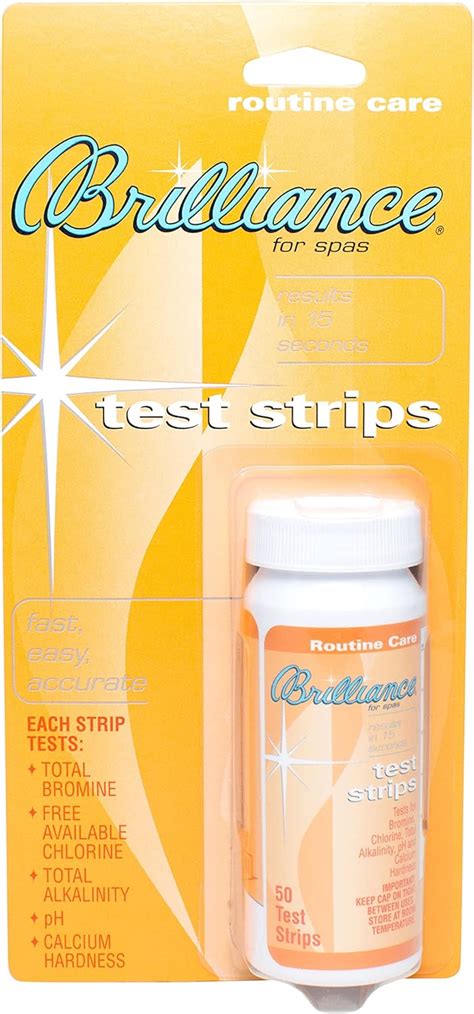 brilliance test strips bottle|Outdoor Brilliance for Spas 5 Way Test Strips 50 pk., Model: .